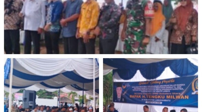 H. Tengku Milwan Sosialisasikan Ranperda Pencegahan Penyalahgunaan Narkoba di Labuhanbatu