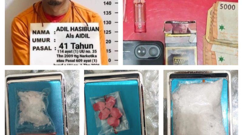 Dapat Barang dari Kedeng,Idil ditangkap Kasat Resnarkoba Polres Labuhanbatu